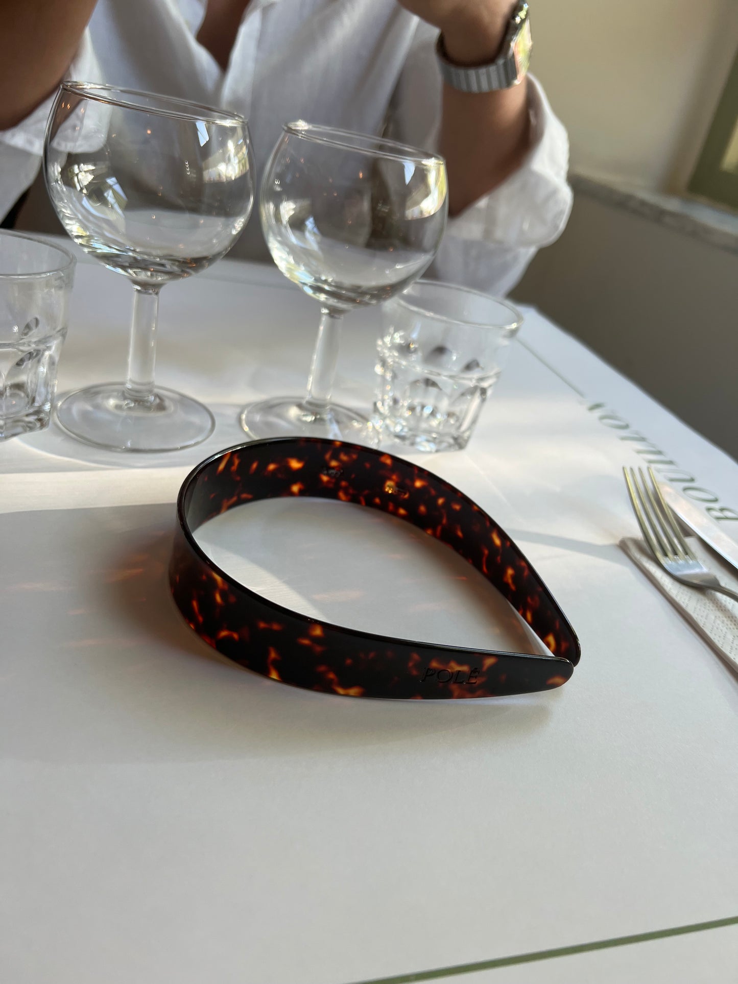 The Milan Hairband - Brun, Fra POLÉ
