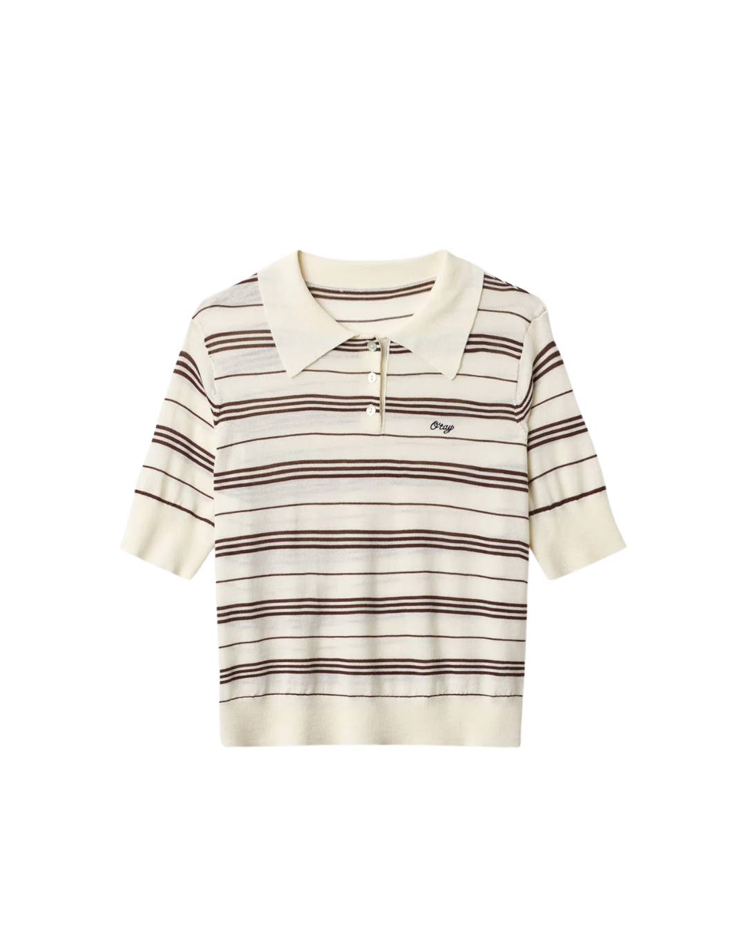 T-shirt i merinould – Malli polo fra O'TAY