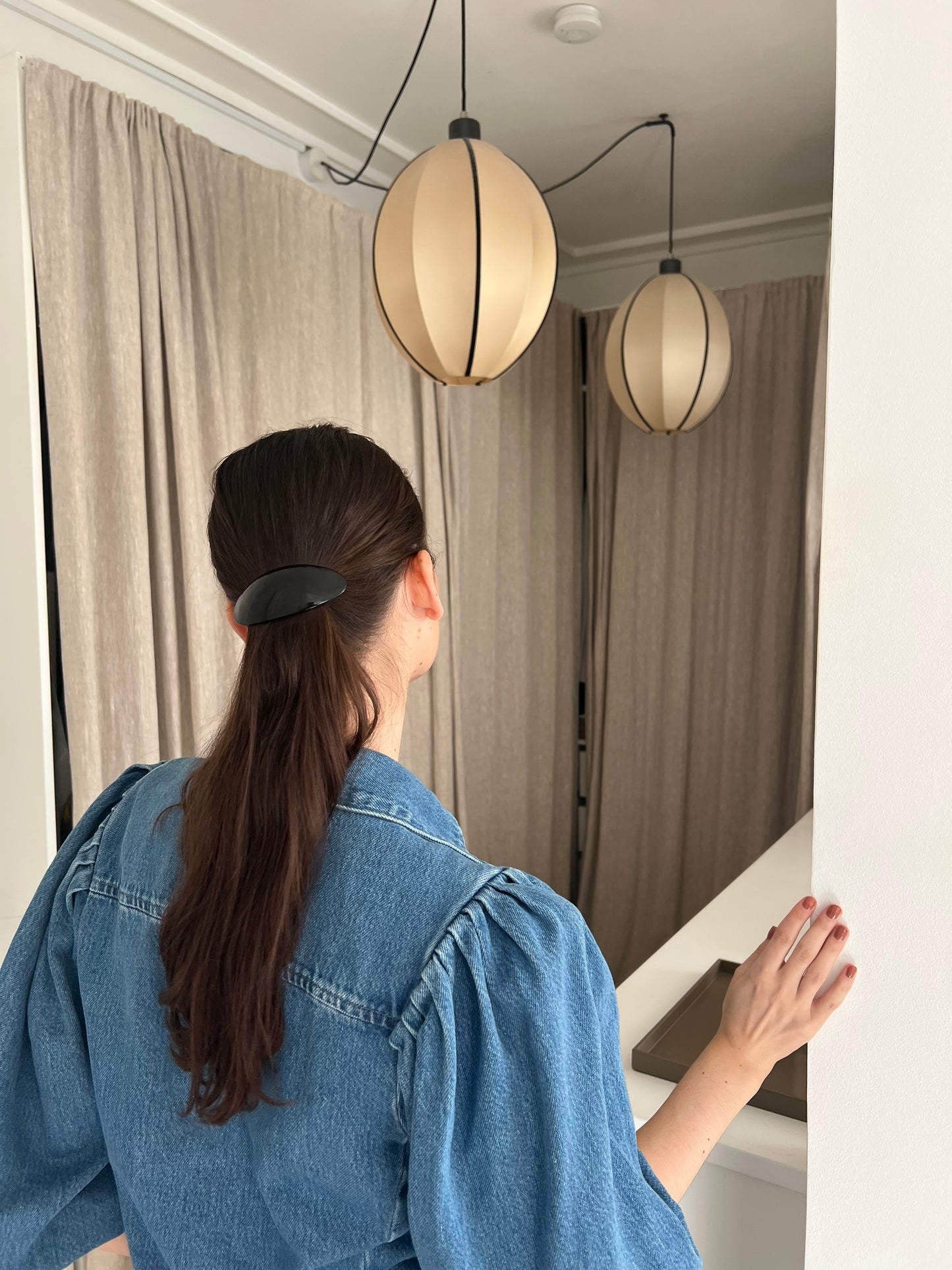 The Paris Hair Barrette - Sort, fra POLÉ