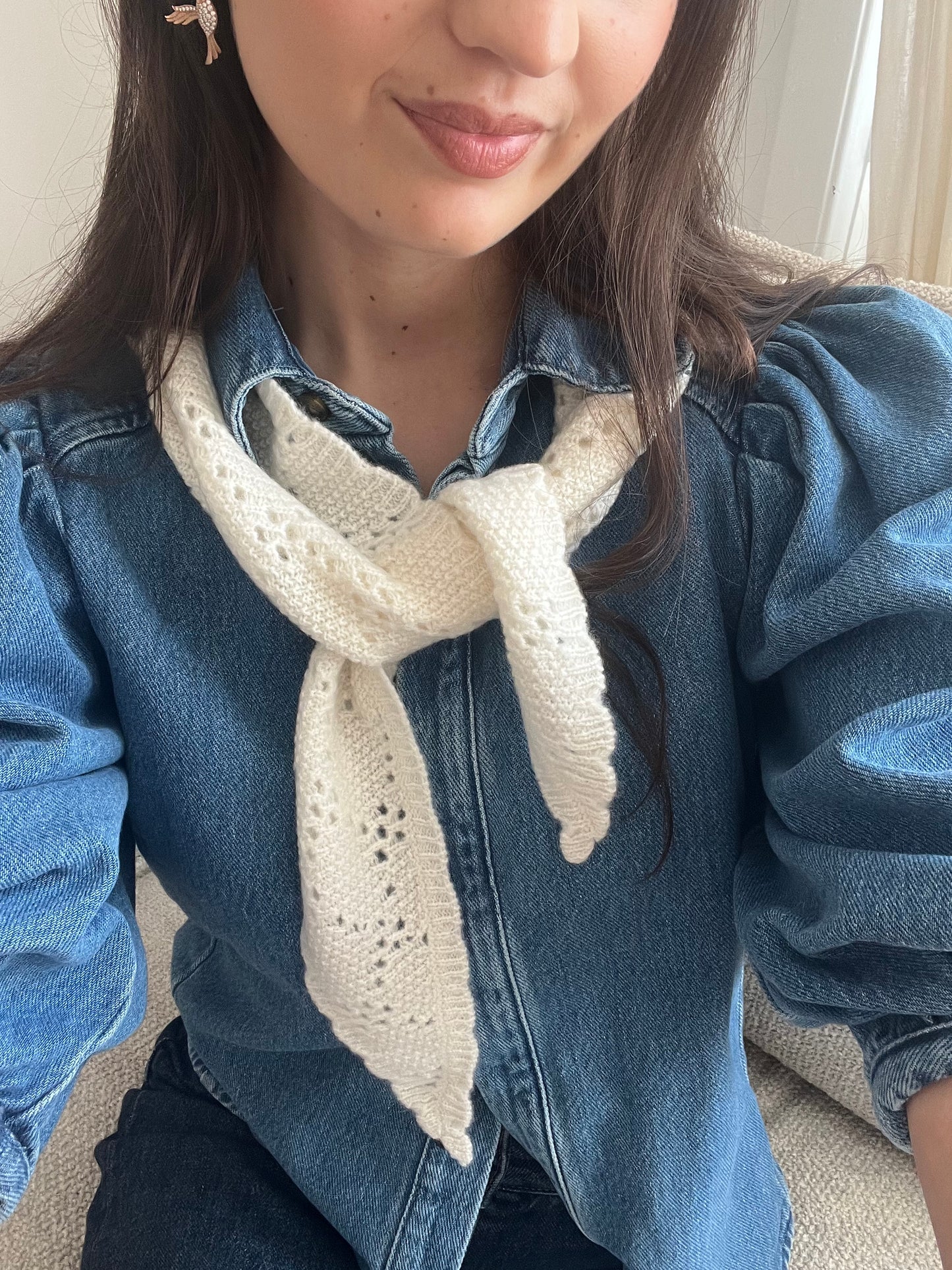 Cashmere tørklæde – Pearl scarf fra O'TAY